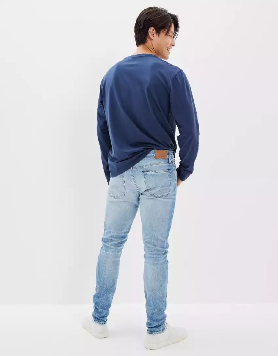 Jean American Eagle AE AirFlexDistressed Athlétiques Mince Multicolore Homme | QVU-20931848